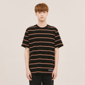 남성 핀 스트라이프 반팔 TS 블랙 AK2WTS18-BK