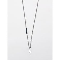 Duality Lightning Necklace Silver & Black Pearl JDN21SB001L