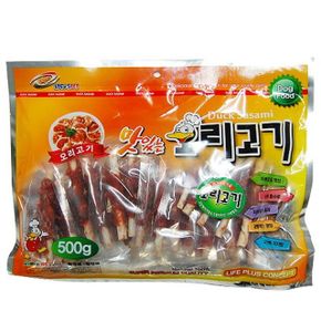 고단백 영양간식 애완강아지전용 오리고기 스틱 500g