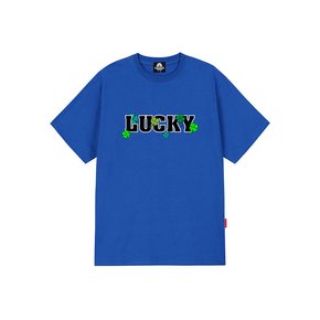 LUCKY CLOVER T-SHIRTS - BLUE