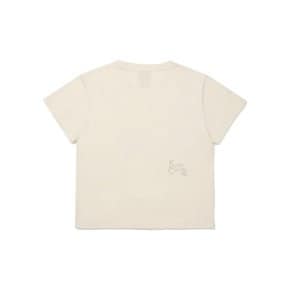 [공식](정상가 : 49,000원) 브리즈 라이트 컬러필름 크롭 티셔츠 우먼 IVORY