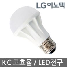 LG이노텍 6.5W 1등급 LED전구 고효율인증