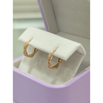 골든듀 [파주점] 타임리스로망스3 핑크골드 다이아몬드 귀걸이 YG 18K 211500256