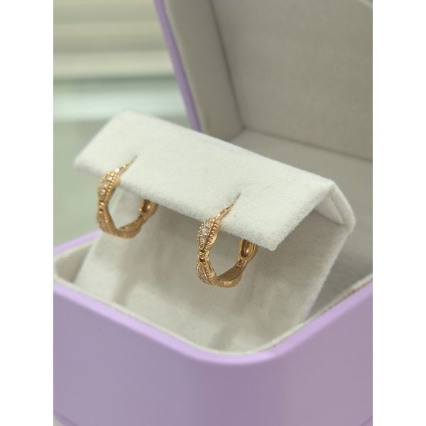 [파주점] 타임리스로망스3 핑크골드 다이아몬드 귀걸이 YG 18K 211500256