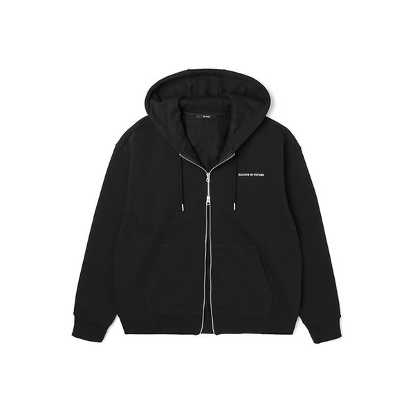 남여공용 베이직 쮸리 후드집업 (BLACK) (HASGD90-39)