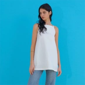 SLEEVELESS ONEPIECE WHITE