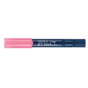 사무용 고체형광펜 제트스틱 분홍 1자루 동아연필