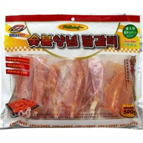 라이코스 숯불양념 우유껌닭갈비 500g 강아지간식[35879164]