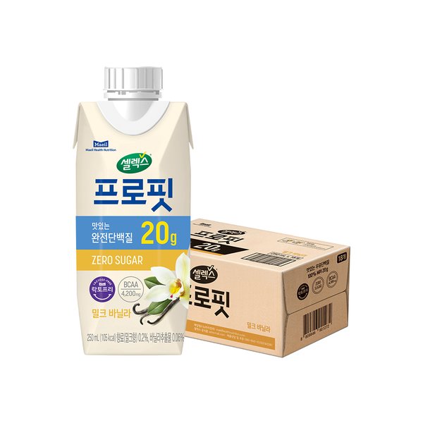 프로핏 드링크 밀크바닐라 250ml x 18개입