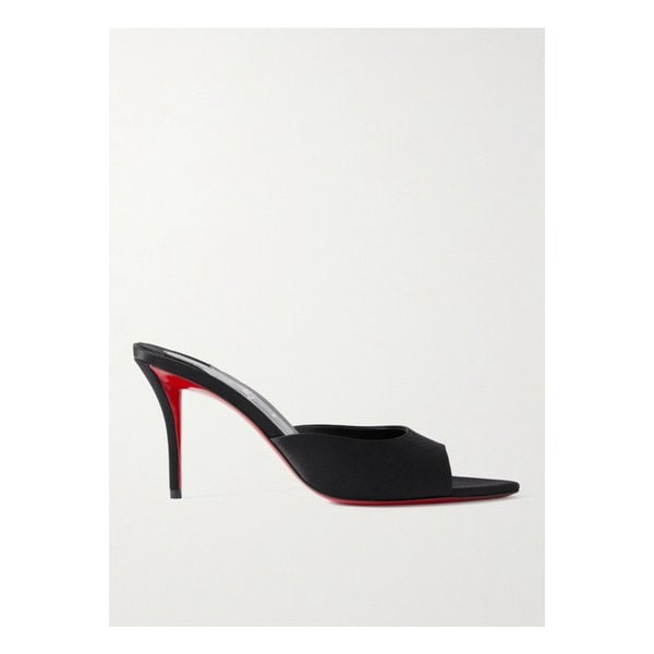 아포스트로파 새틴 뮬 80mm 블랙 1647597349510585