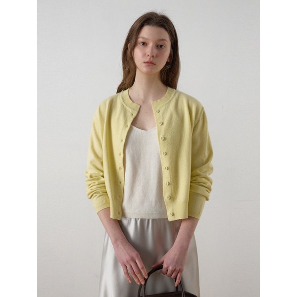 [26SS Ver.] 에센셜 라운드 가디건_Butter Yellow