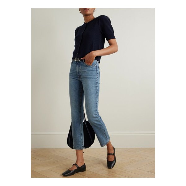 르 슬릭 하이라이즈 스트레이트 진 미드 데님 46376663162833482