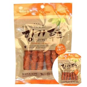 애견간식 핑거푸드 닭고기 고구마 핫도그 120g