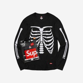 슈프림 헤인즈 본즈 써멀 크루 블랙 (1개입) Supreme Hanes Bones Thermal Crew Black (1 Pack)