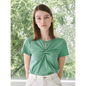 Front Twist T-Shirt - Green