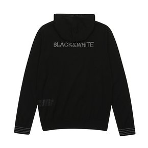 냉감 안감 니트 후드 풀오버 2434LCKC_BLACK