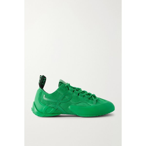 그립 TPU 가죽 트리밍 스웨이드 스니커즈 브라이트 그린 46376663163050865