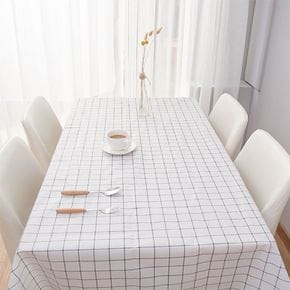 사각 식탁보 체크 방수 테이블보 137x90cm M11761 커버 매트 캠핑