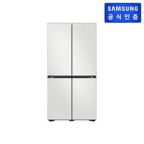[쓱설치] BESPOKE 4도어 냉장고 RF85DB90B1J01 (색상:코타 화이트)