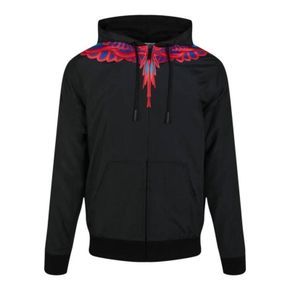 4706644 Marcelo Burlon Curved Wings-Print Hoodie 80086518