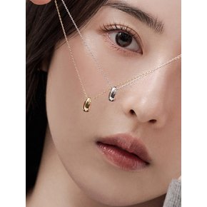 커브 볼륨 물방울 목걸이