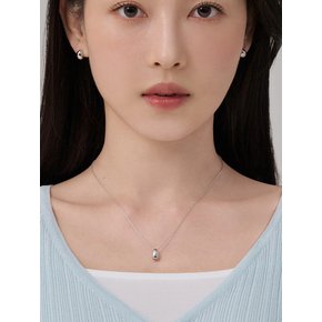 커브 볼륨 물방울 목걸이