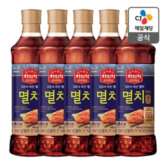 CJ제일제당 [본사배송] 하선정 멸치액젓400g x5개