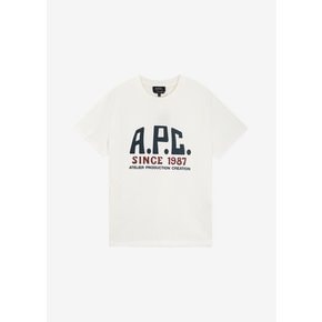 공용 로고 화이트 반팔티 COHBU M26442 AAB