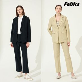 여성 컴포터블 캐주얼 수트 셋업[35081953]