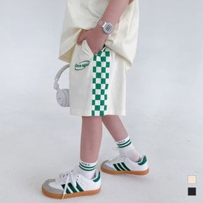 원스 어게인 체커 팬츠