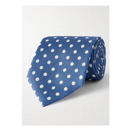 톰포드 폴카 도트 실크 자카드 타이 8cm 46376663162881016
