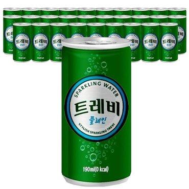  롯데칠성 탄산 트레비 플레인 190ml x 60캔