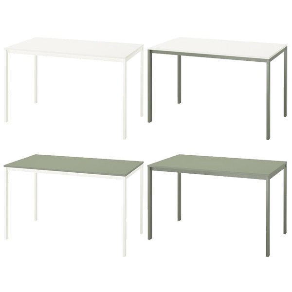 VIHALS 비할스 4인 테이블 125x74cm/4인용식탁/데스크/직사각테이블/주방가구