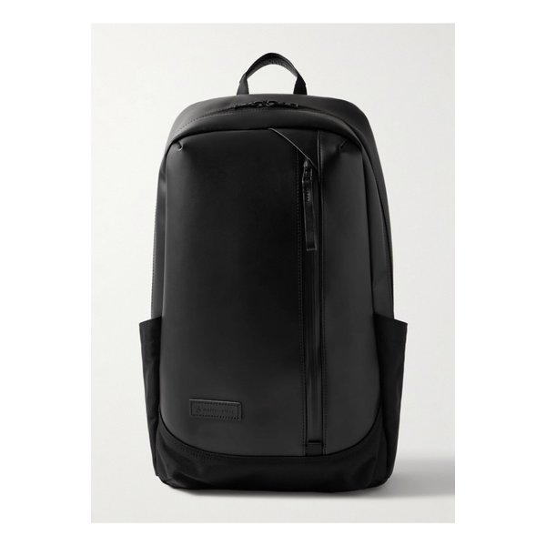 마스터피스 슬릭 로고 아플리케 가죽 코듀라® 발리스틱 나일론 백팩 1647597315158691