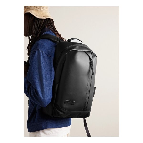 마스터피스 슬릭 로고 아플리케 가죽 코듀라® 발리스틱 나일론 백팩 1647597315158691