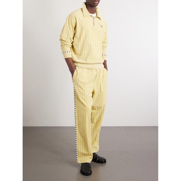 보디 크로켓 그라운드 로고 자수 코튼 테리 스웨트팬츠 46376663162957808