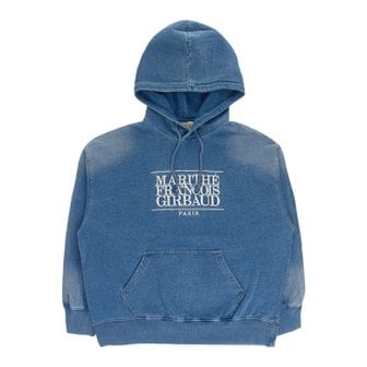  마리떼 VINTAGE DENIM CLASSIC LOGO OVER FIT HOODIE MFG44FHD114-BLU