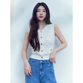 [SUZY] 나시 스웨터 가디건 YP2S2673