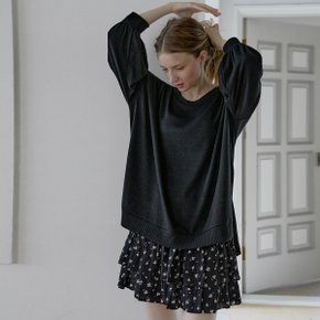 Unbalanced Oversize Knit - BLACK