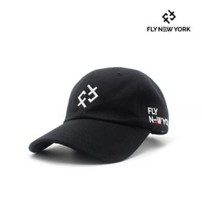 FLY NEW YORK 멀티로고 스트럭쳐 볼캡 블랙 FNEH2302_BLACK