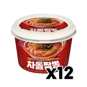 본고장 차돌짬뽕 즉석용기면 203g x 12개