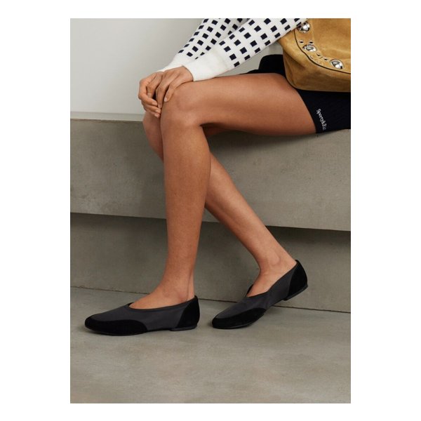 스타우드 알바 스포츠 스웨이드 트림 쉘 발레리나 플랫 1647597358640024