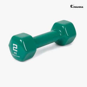 아이워너 스포츠용품 헬스 운동장비 PVC 컬러아령 2kg