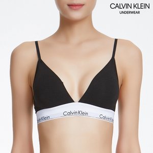 Calvin Klein Underwear 여성 모던 코튼 트라이앵글 브라 (QF5650-001)