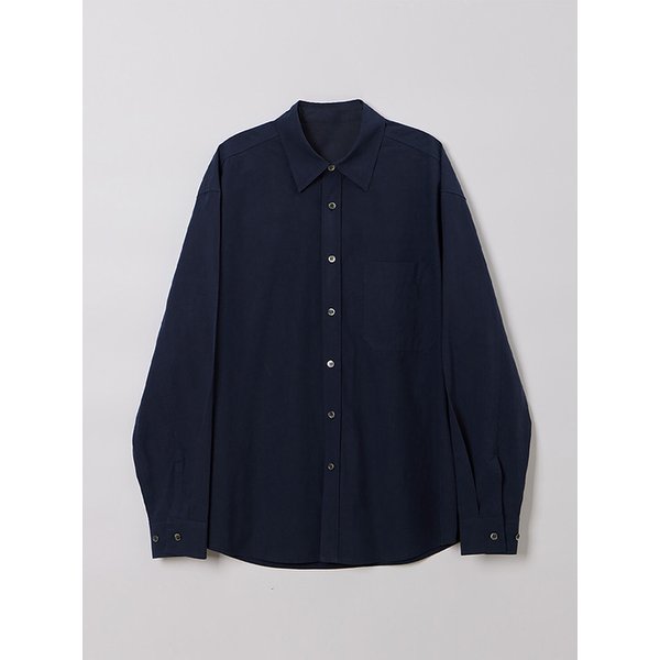 MAN WASHED COTTON SHIRTS DEEP NAVY
