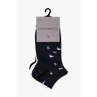 EMPORIO ARMANI 남성 이글 로고 스니커즈 삭스 3PACK(0816145004)