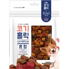 코기홀릭 강아지 가수분해 간식 져키 혼합 펫푸드 X ( 2매입 )