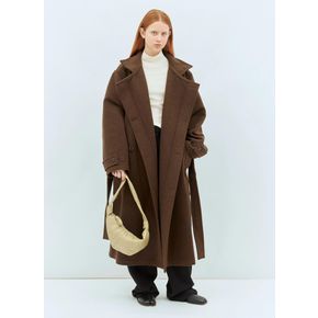 24 FW 르메르 여성 Wrap Wool Coat lem0258002brn 112558716