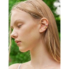 Sunny Lime Cubic Butterfly Earcuff