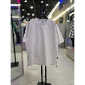 [시흥점] 26`밑단배색 무지 오버핏 레이어드티(화이트)/JHZK10812WH